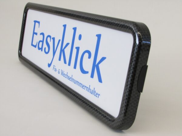 Easyklick Nummernrahmen Carbon-schwarz langformat Set - Image 2