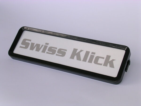 Swiss Klick Nummernrahmen Schwarz hochformat Set - Image 2